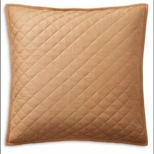 RALPH LAUREN Cromwell Cotton Quilted Euro Sham NEW‎
